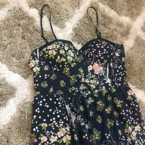 Floral Onepiece Dress Pants